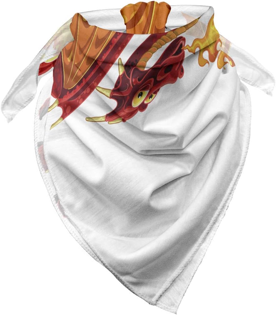 Ambesonne Unisex Bandana Orange Red 1