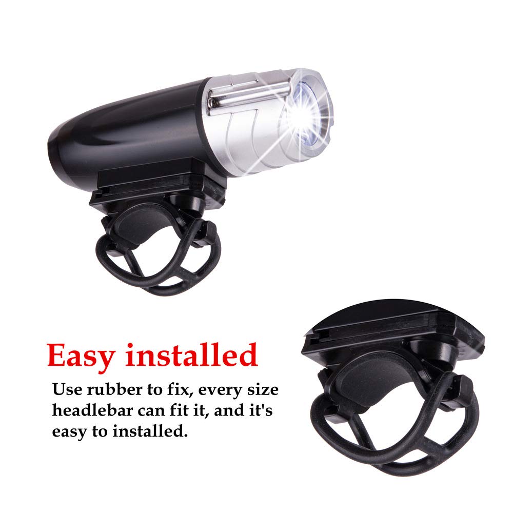EUPLI MTB Bici da Strada Luce della Bicicletta Impermeabile USB Ricaricabile Ad Alta Luminosità LED Faro Anteriore Ciclismo Notturno Esterno QL08