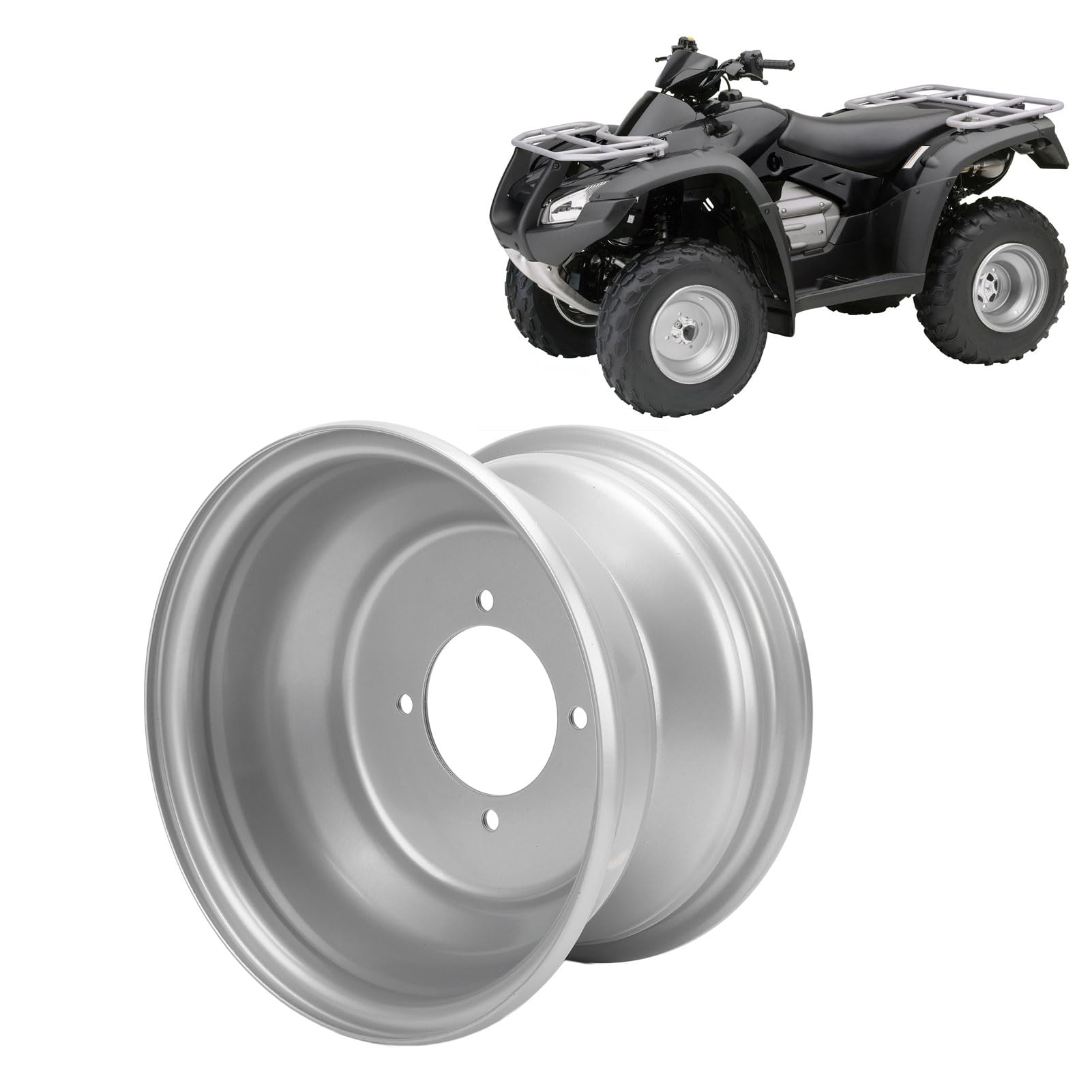 Ausla ATV Ruota Lega Alluminio 8 Pollici 4 Bulloni Cerchione Rimorchio Quad Bike Go Kart 140mm