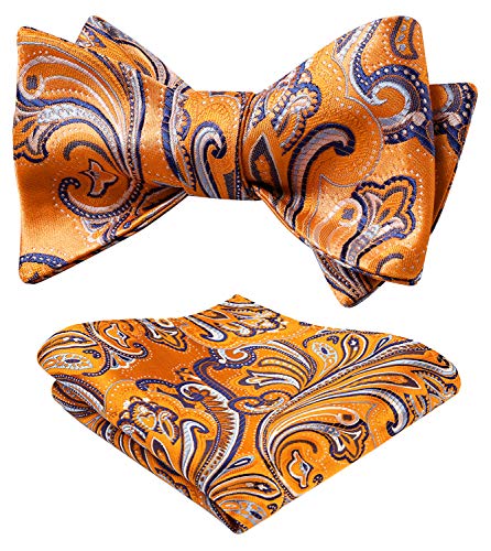 Hosenträger-Set Mit Paisley Design (orange/ Navy