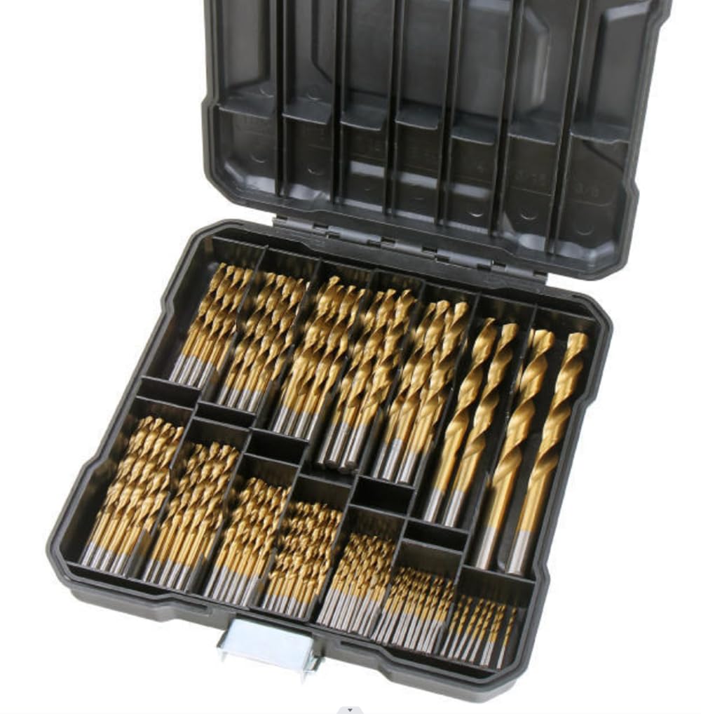 Hi-Spec Lot De 130 Forets Hélicoïdaux En Titane – 11 Tailles