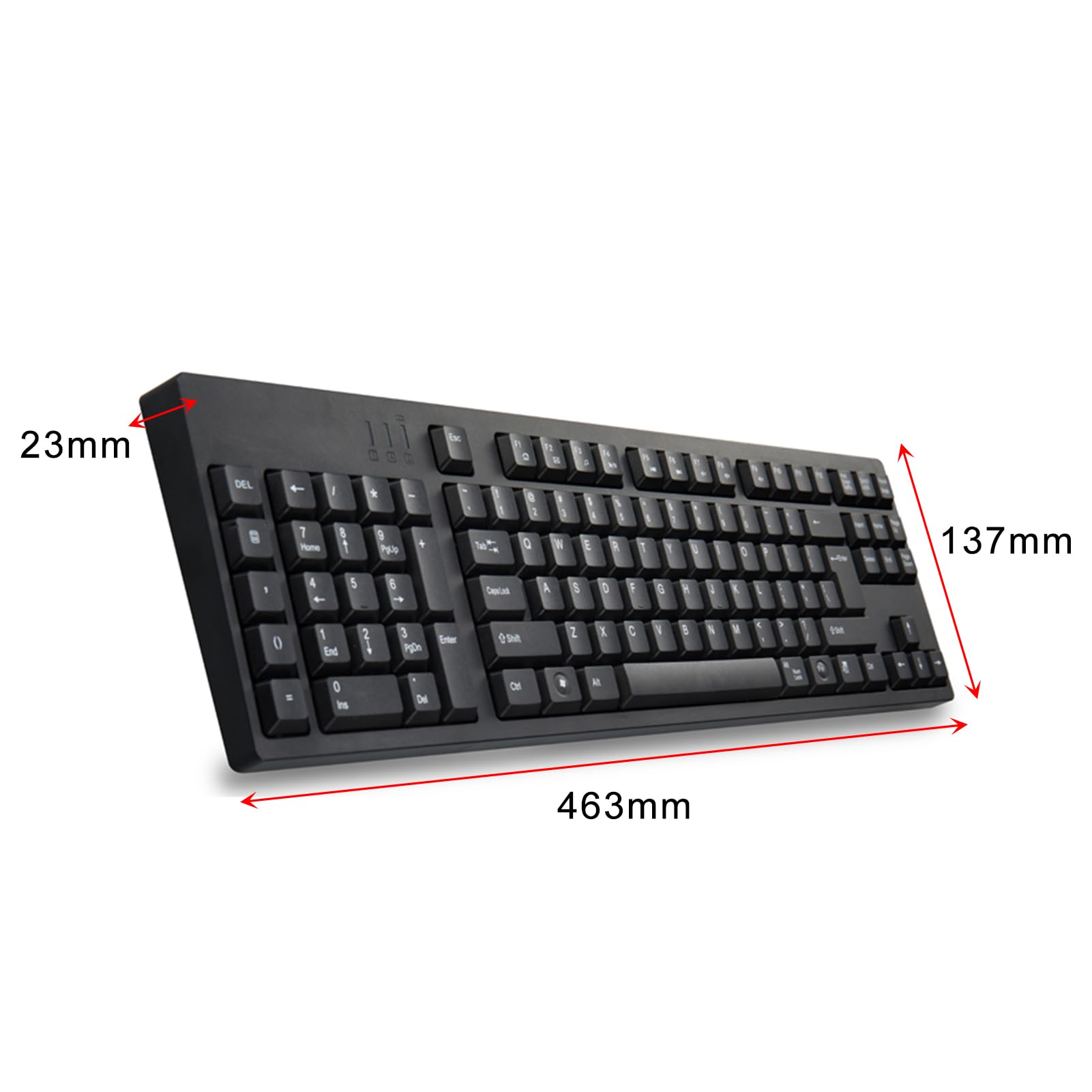 docooler Tastiera ergonomica Tastiera per Mancini Tastiera per Mancini Design ergonomico Tastiera Full-Size Doppia interfaccia USB Migliora l'efficienza lavorativa
