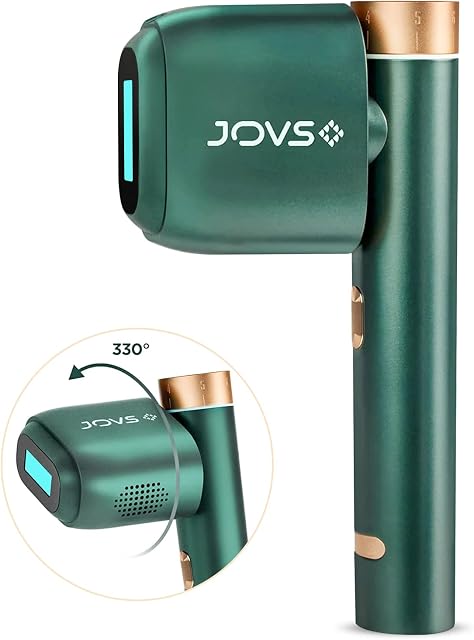JOVS Venus Pro  IPL Hair Removal for Woman & Man 330° Rotation Head Sapphire Cooling Unlimited Flashes Hair Removal Device at Home Use Safe for Whole Body Painless, FDA Cleared - Emerald