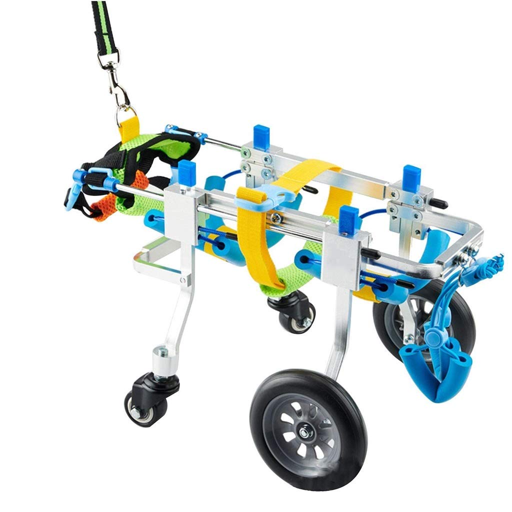 Sedia a Rotelle per Cani Cura dell'Anca e delle Articolazioni Riabilitazione per Animali Domestici Auto da Addestramento per Disabili Sedia a Rotelle per Animali Domestici Riparazione degli