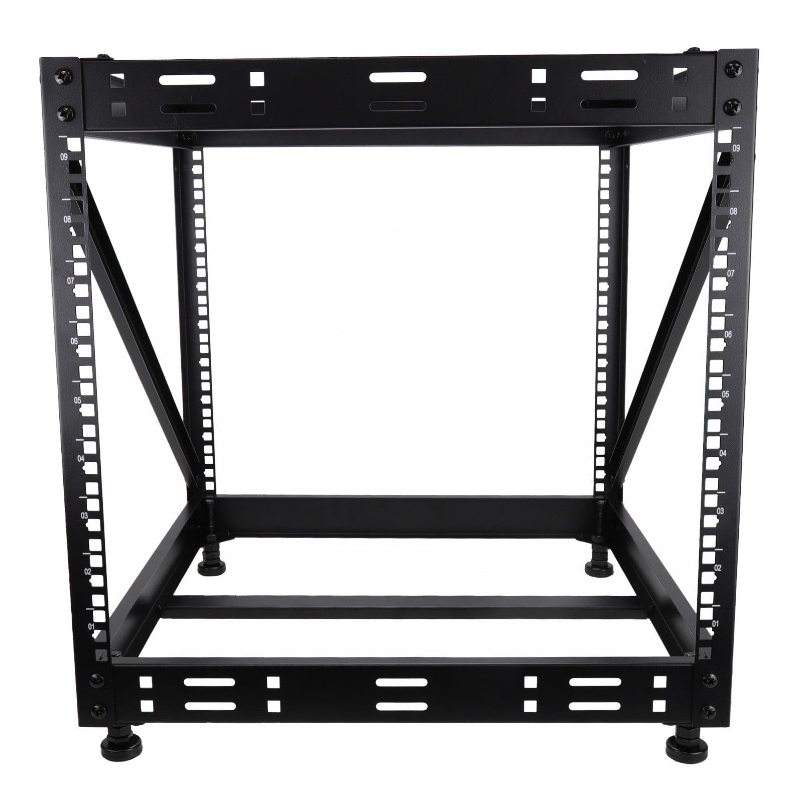 kenable 48,3 cm (19 Zoll) Offener Rack 9U Rahmen Datenschrank PDU/Netzwerk/Panel/Switch Büro/Studio