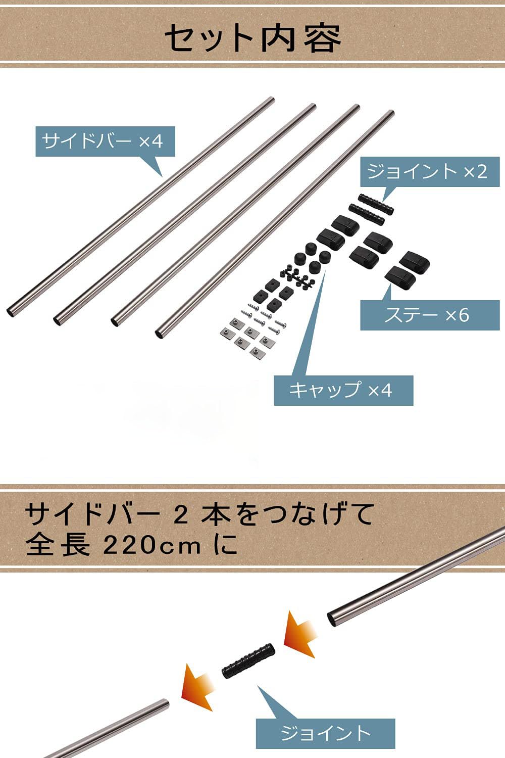 Amazon | 車内収納 クロスライド シリーズ サイドバー ハイエース