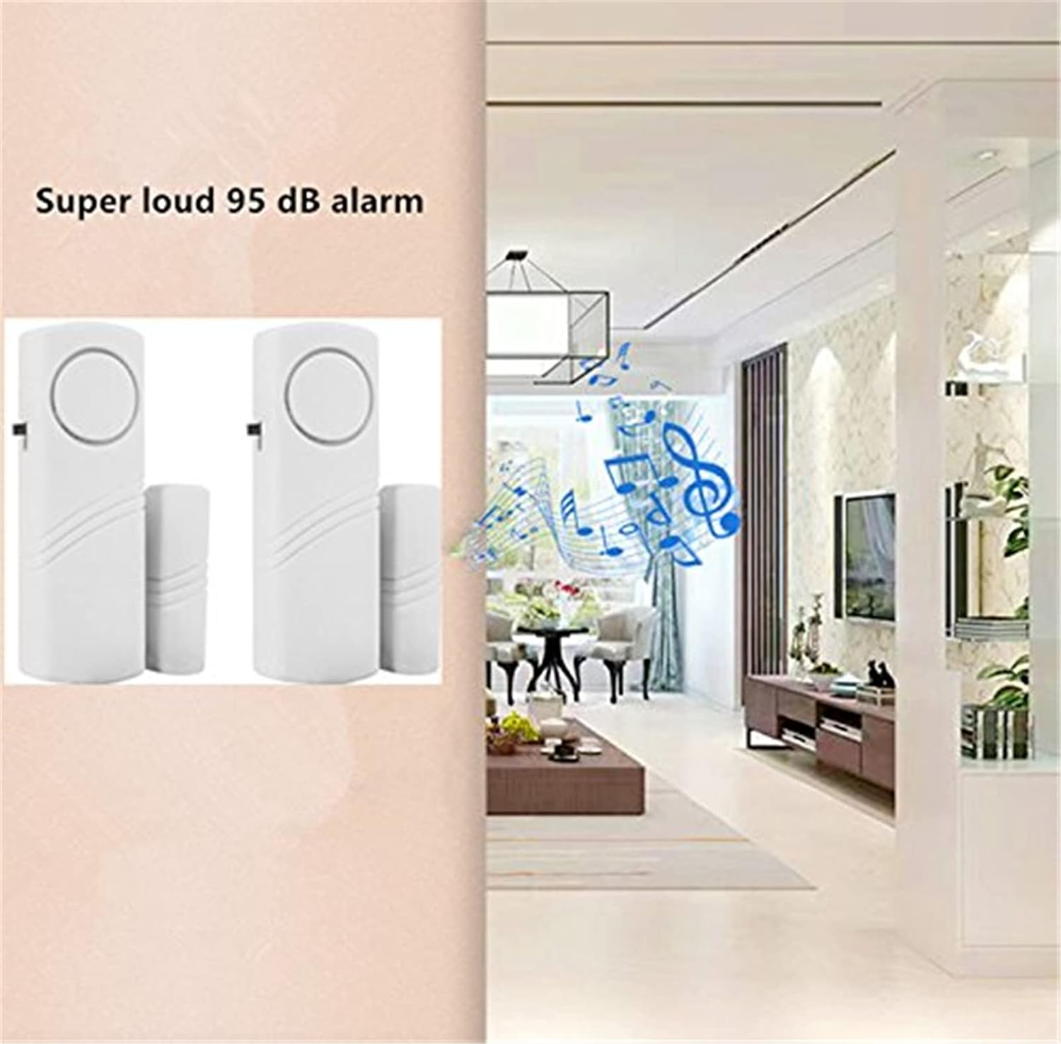 Door Window Alarm, 90DB Door Alarms for Kids Safety, Wireless Sensor Door Window Burglar Alarm-Window Pool Alarms for Home, 15 Pack
