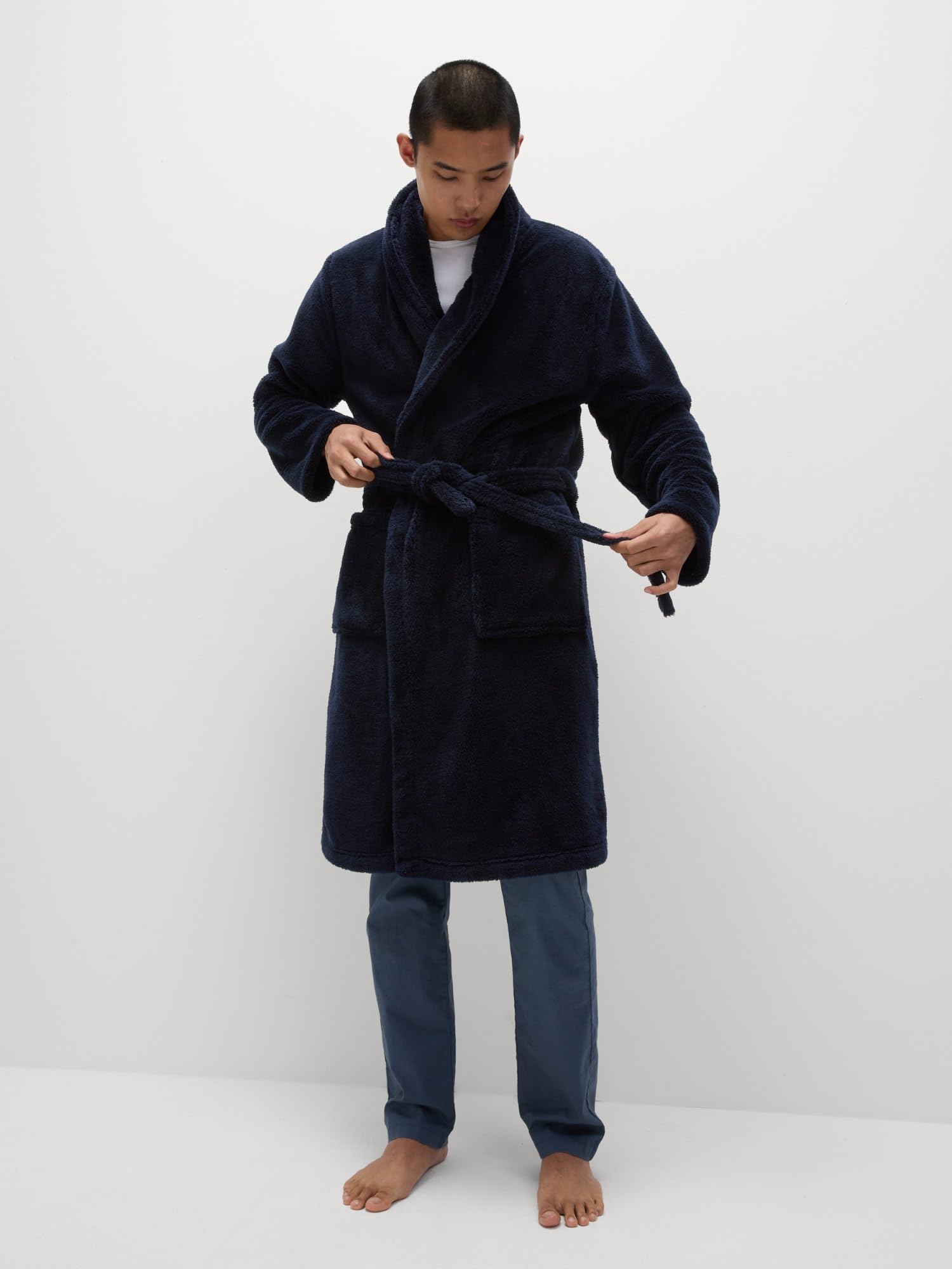 Marks & Spencer Bata de Forro Polar Súper Suave para Hombre