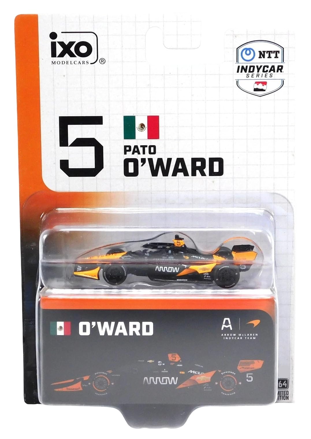 Amazon.com: IXO 2025#5 Pato O'Ward Arrow Mc Laren Ind yCar 1:64