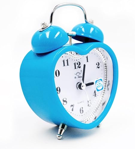 Miniatura 4 de SHISEDECO Reloj despertador silencioso de cuarzo analógico de 3 pulgadas, funciona con pilas, para niños, personas mayores, durmientes pesados,