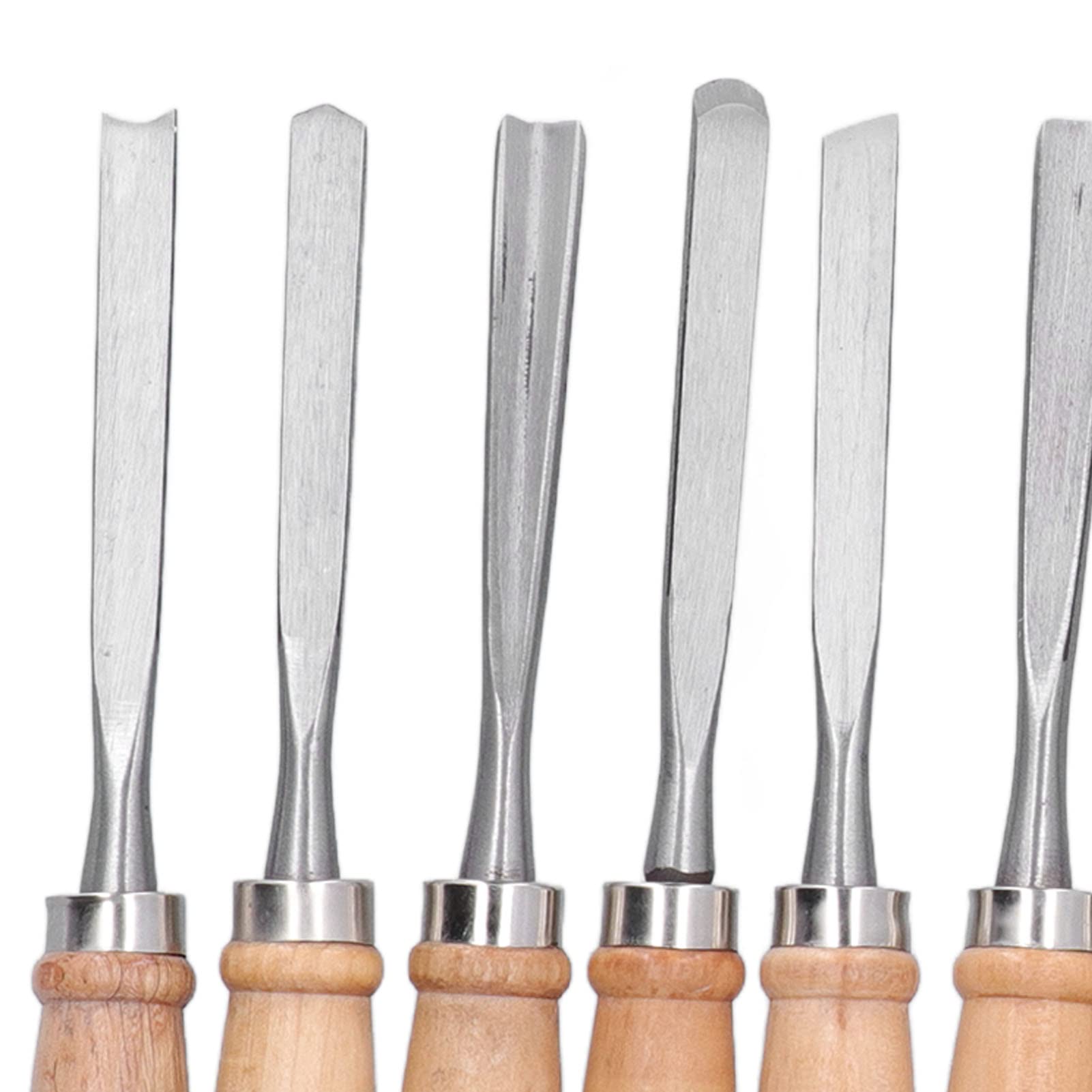 Set di Scalpelli per Tornitura del Legno in Acciaio Ad Alta velocità di Lunga Durata per gli Appassionati di Intaglio