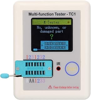 Multi-Function Tester, 3.5 inch Colorful Display Pocketable Multifunctional TFT Backlight Transistor LCR-TC1 Tester for Diode Triode Capacitor Resistor Transistor LCR ESR NPN PNP MOSFET LW21