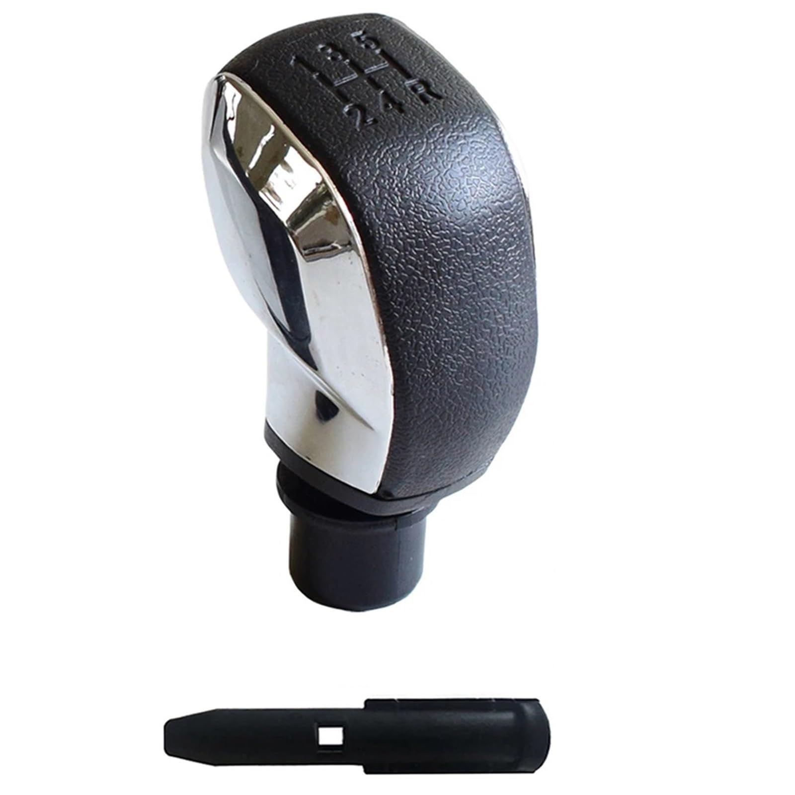 HSUKIHO Car Shift Knob Cover for Citroen for Saxo for Xsara for Xantia for C2 for C3 for C4 Car Gear Shift Knob Manual 5 Speed with Gaiter Cover(Chrome)