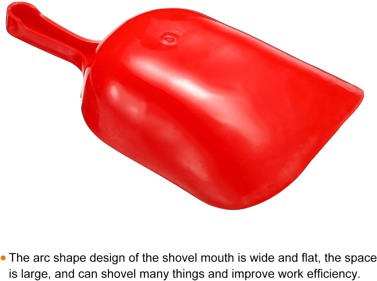 PATIKIL Ice Scoop, PP 11.5" Ice Maker Flour Cereal Sugar Utility Handle Shovel for Home Kitchen Red - Image 4