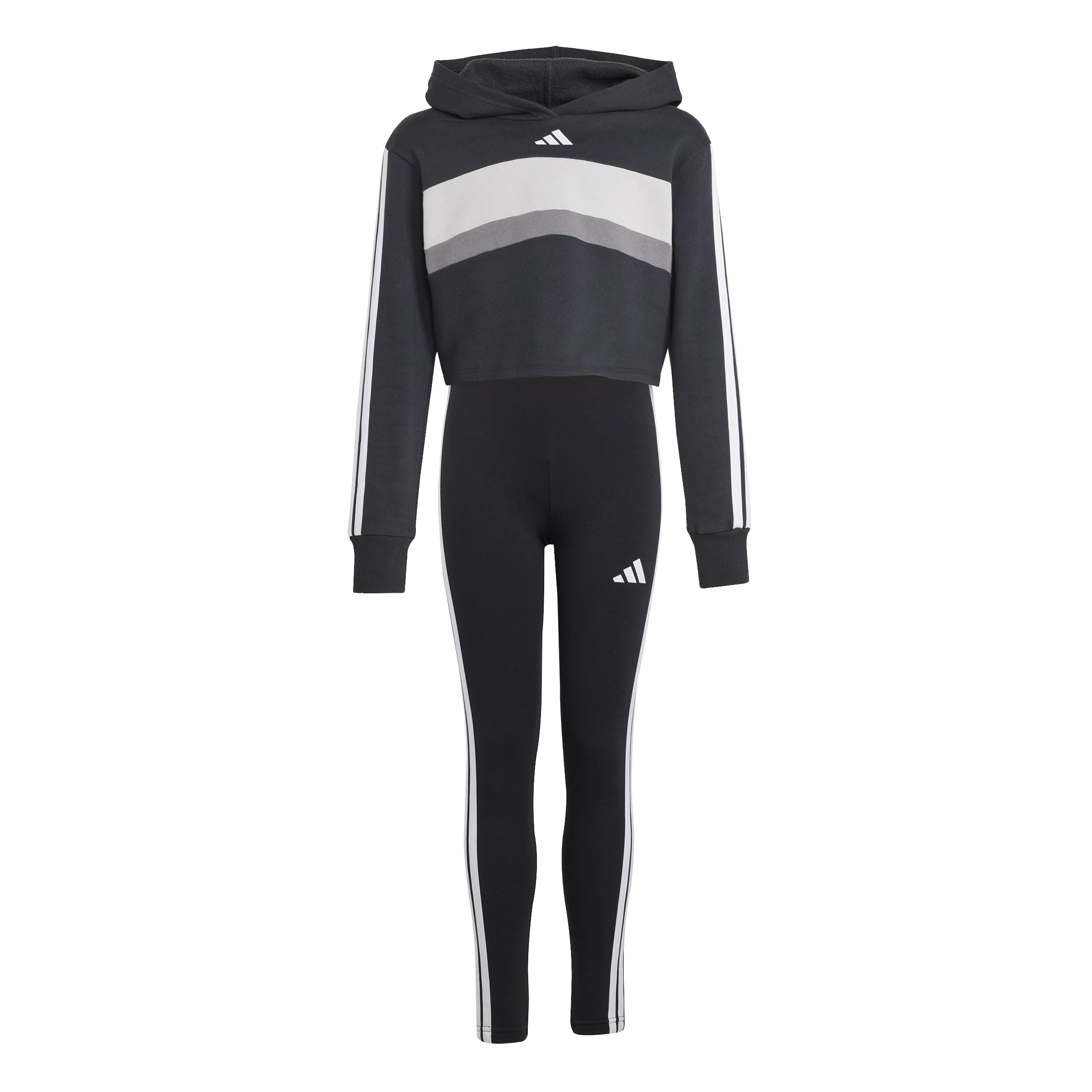 adidas Dresy Dziewczynki Seasonal Essentials Tiberio 3 Stripes Fleece Leggings Set