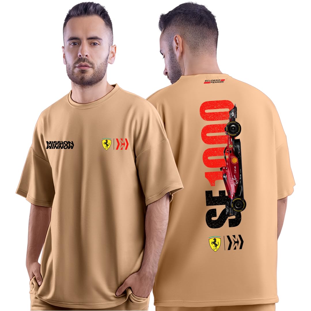 dudeme SF1000 Mission for Car Enthusiast for Men & Women Oversized T Shirts 100% Cotton Printed T-Shirts.-picture-27