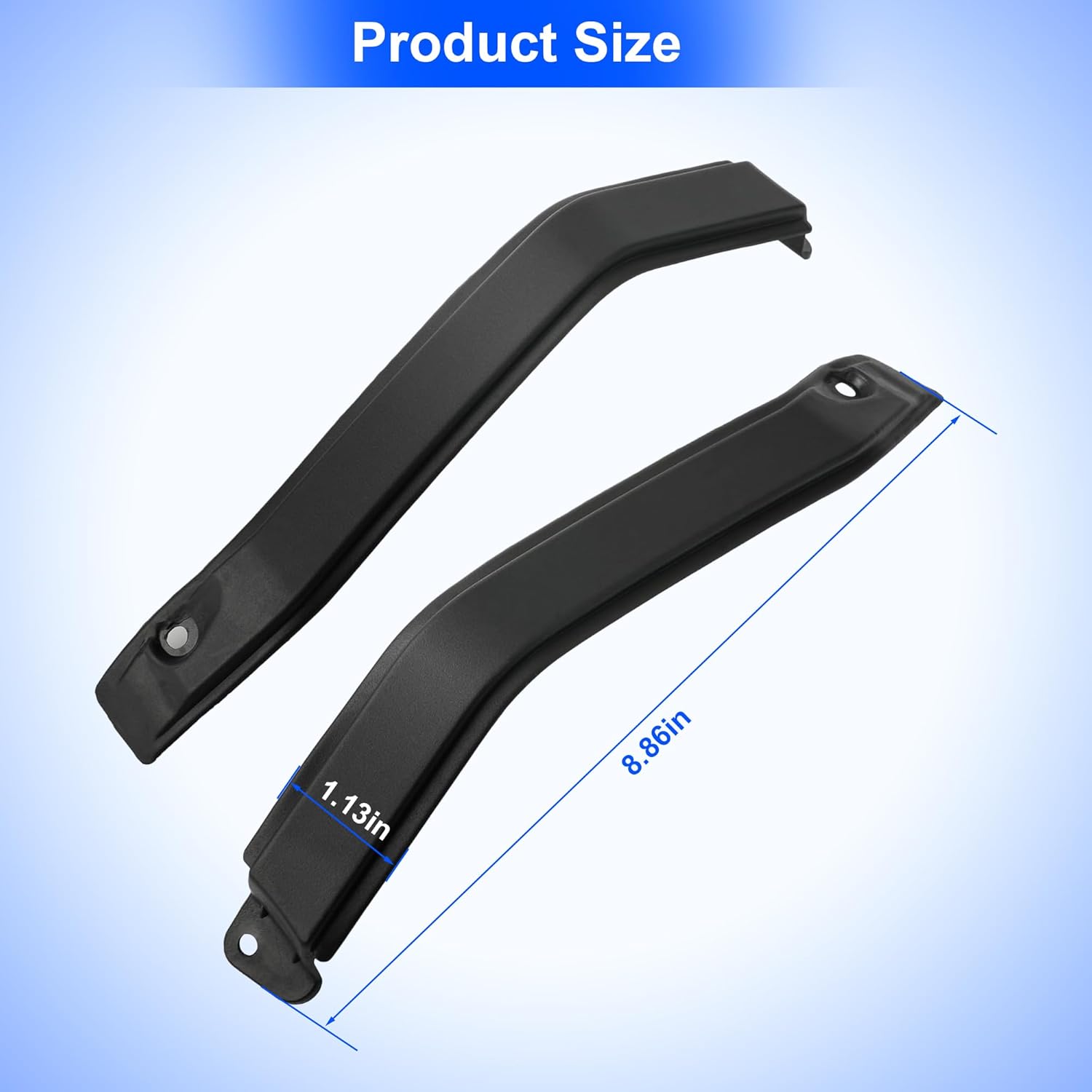 Pair Cab Corner Upper Exterior Roof Trim Moldings Left Right for 2009-2014 Ford F-150 King Ranch Lariat Regular Cab, Extended Cab, Crew Cab 9L3Z-1651728-AA 9L3Z-1651729-AA