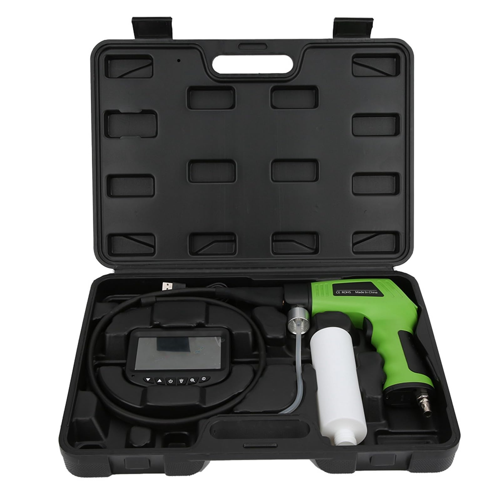 Walfront LCD Display Car Air Conditioner Visual Cleaning Gun High Pressure Air Conditioner Cleaning Kit