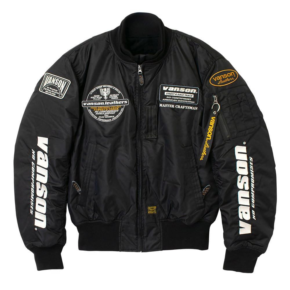 Amazon.co.jp: [バンソン] VSE25102W バイクウェア MA-1 ナイロン