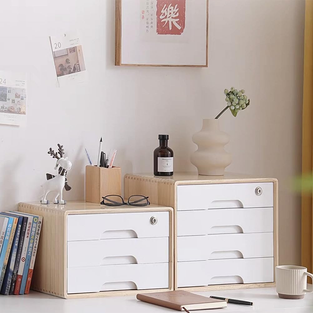 Amazon | 書類ケース デスクトレー 木製収納ボックス レター