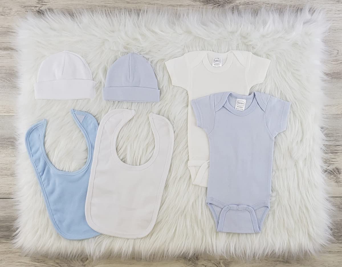 Bambini 6 Pc Layette Baby Clothes Set - Newborn