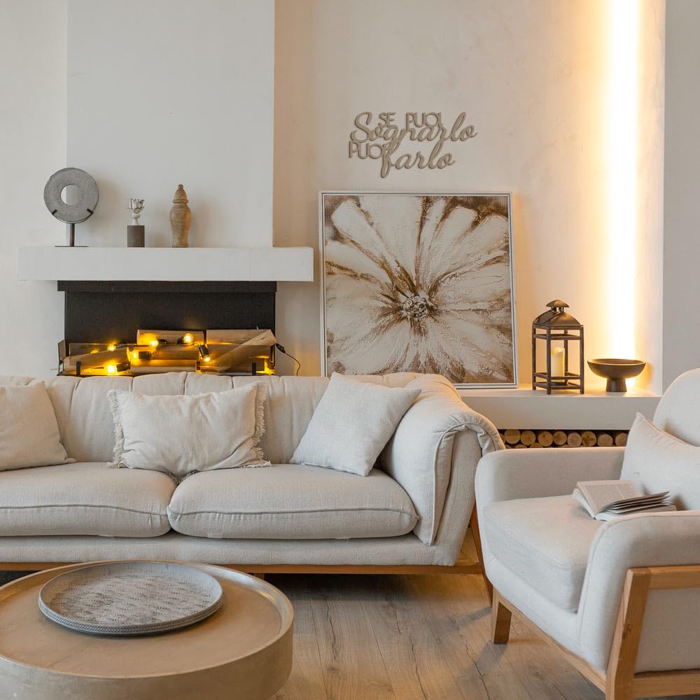 Declea Scritta in Legno Se puoi sognarlo puoi Farlo - Decorazione da Appendere alla Parete, Scritta Decorativa Fatta a Mano Arredo Decorazione