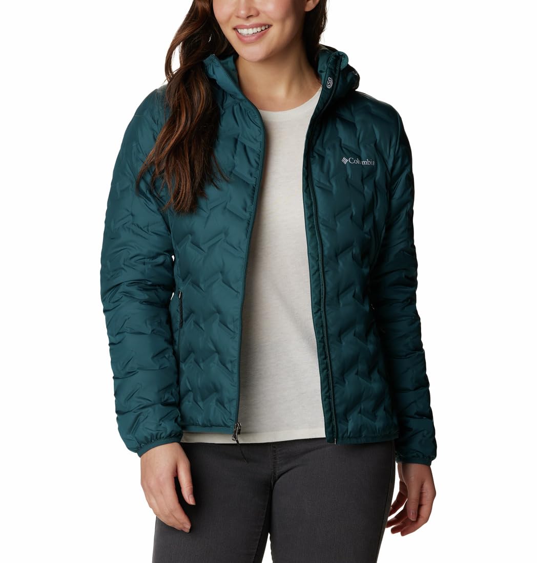 columbia Women Omni-Heat Reflective Delta Ridge Hooded Hiking and Trekking Down Jacket-picture-29