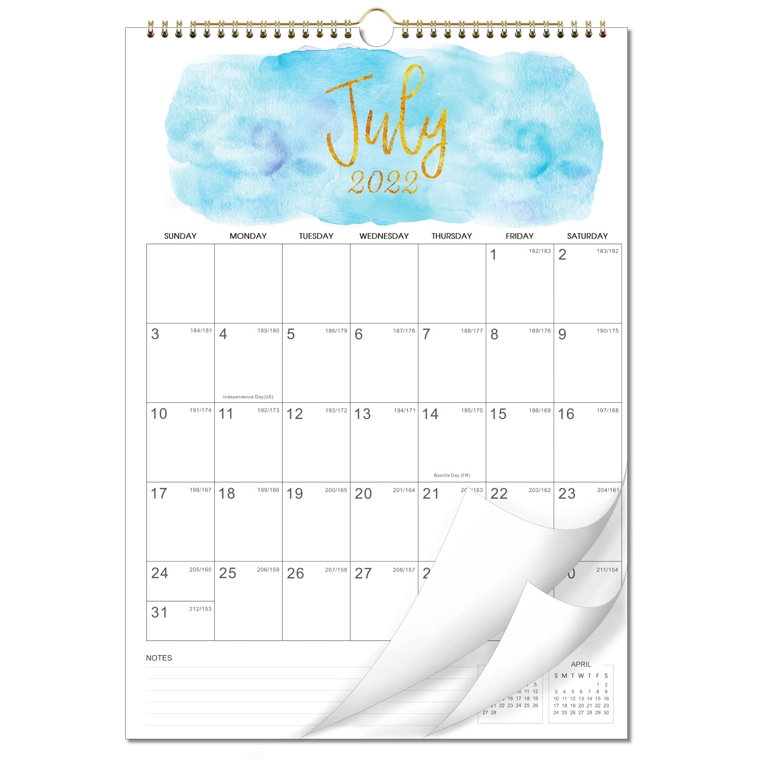 20222023 Calendar July 2022 December 2023 Monthly Wall Calendar