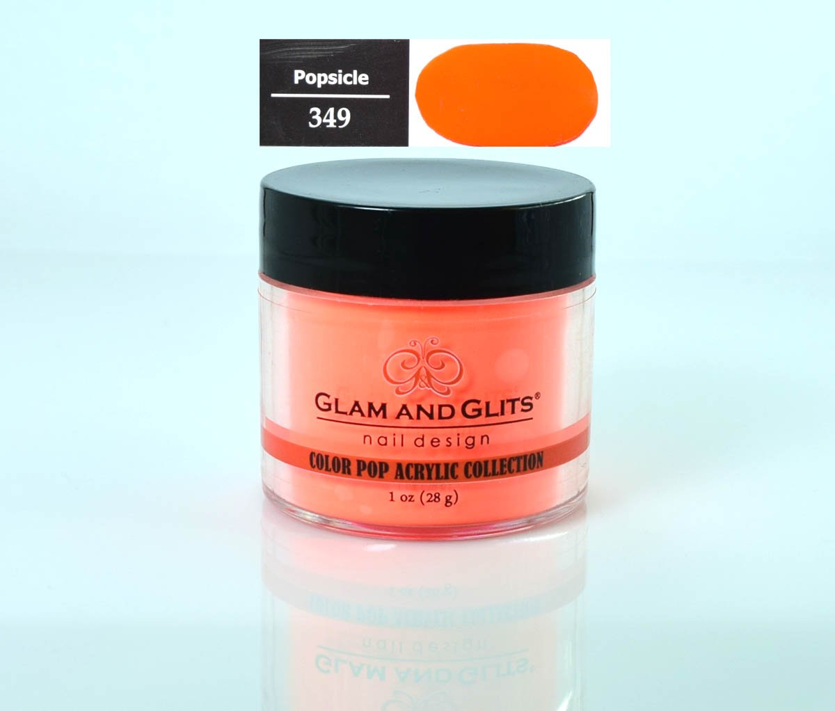 Glam and Glits Color Pop Acrylic Powder, Popsicle-349, 1 oz