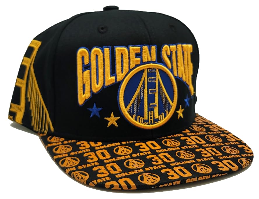 Gorra Snapback Negra Oro Visera All Bill Bridge miniatura 4