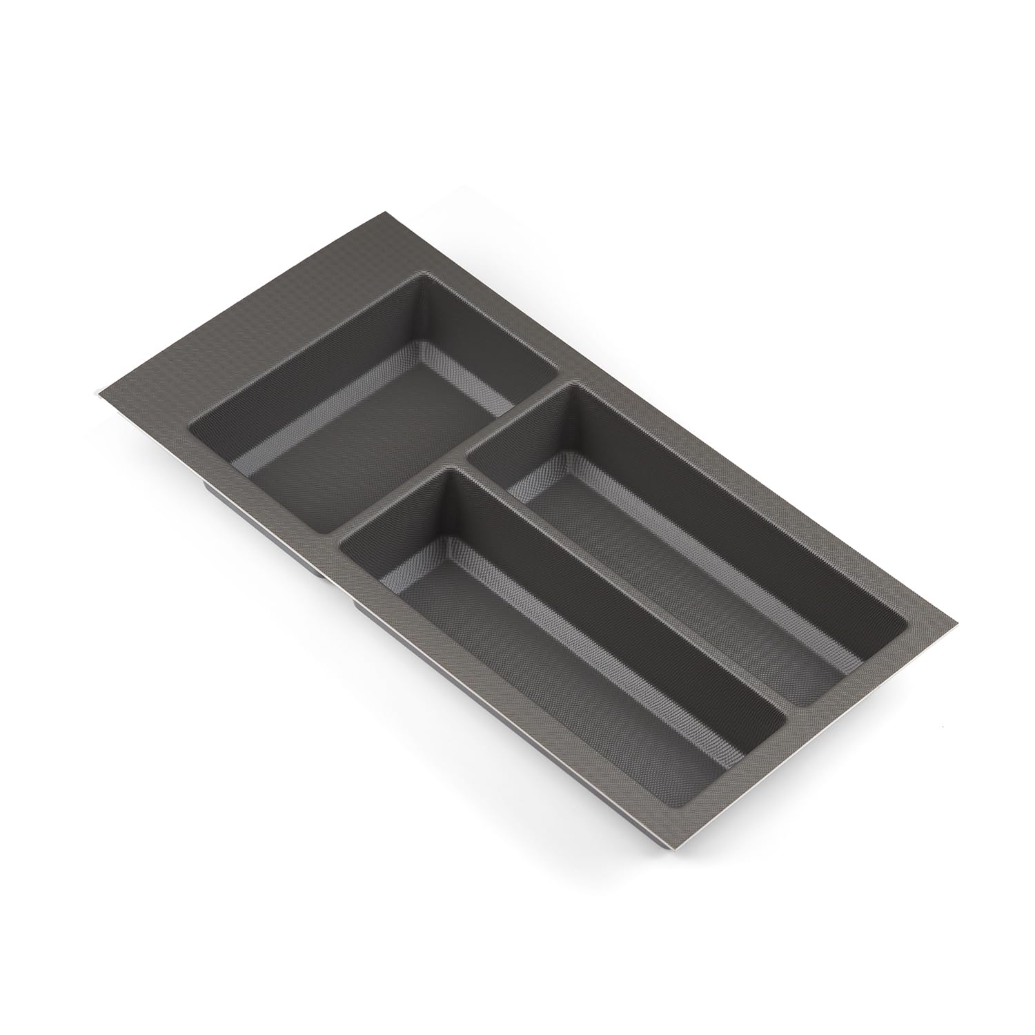 Textured Grey Cutlery Tray For 300mm Blum Tandembox Kitchen Drawer 422mm X 212mm Storage Basalt Compartment Non Slip Texture from B&Q