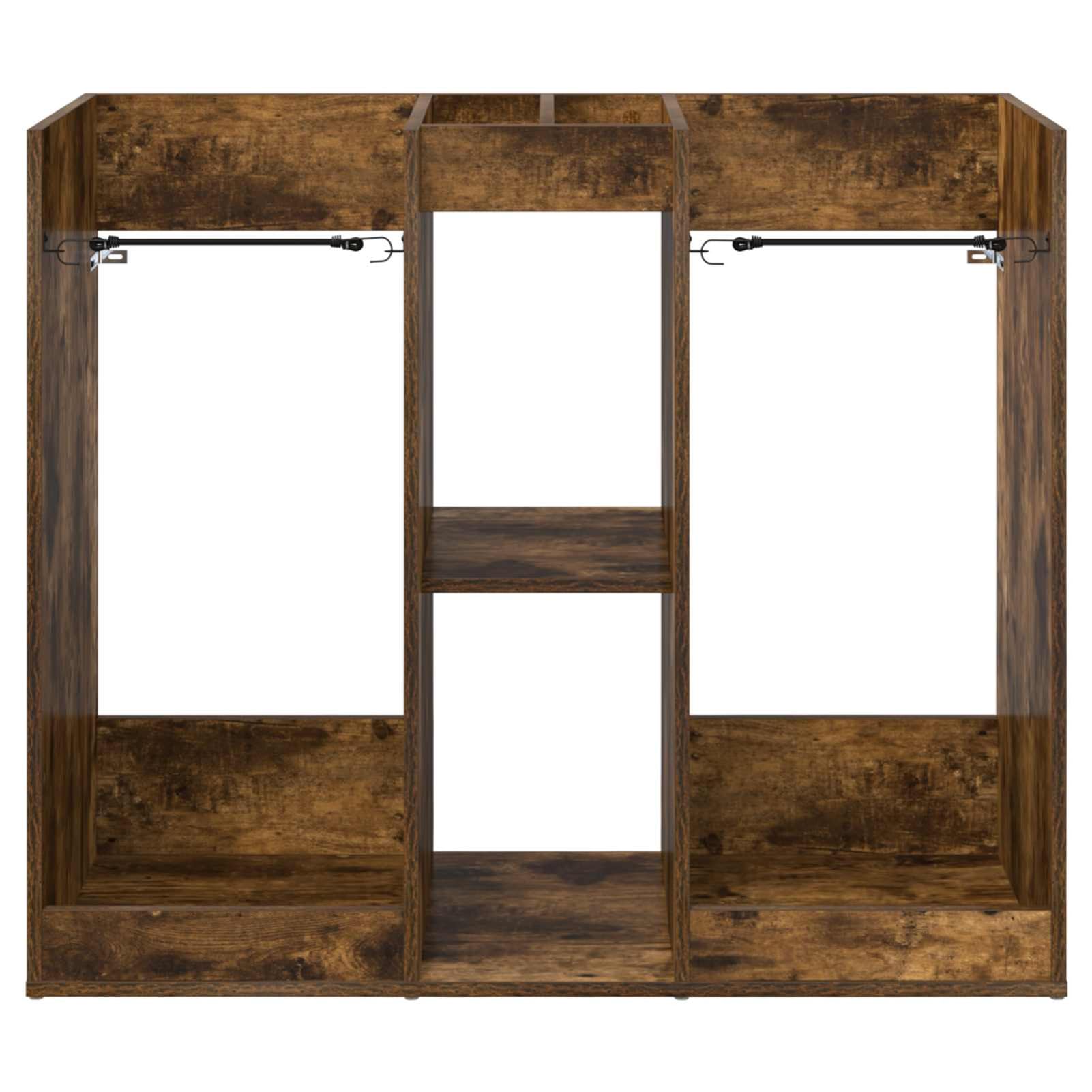 Gecheer Golf Schrank, Holz Schrank für Golfzubehör mit Regalen 102 x 45 x 85,5 cm in Geräucherte Eiche für Garage oder Wohnraum
