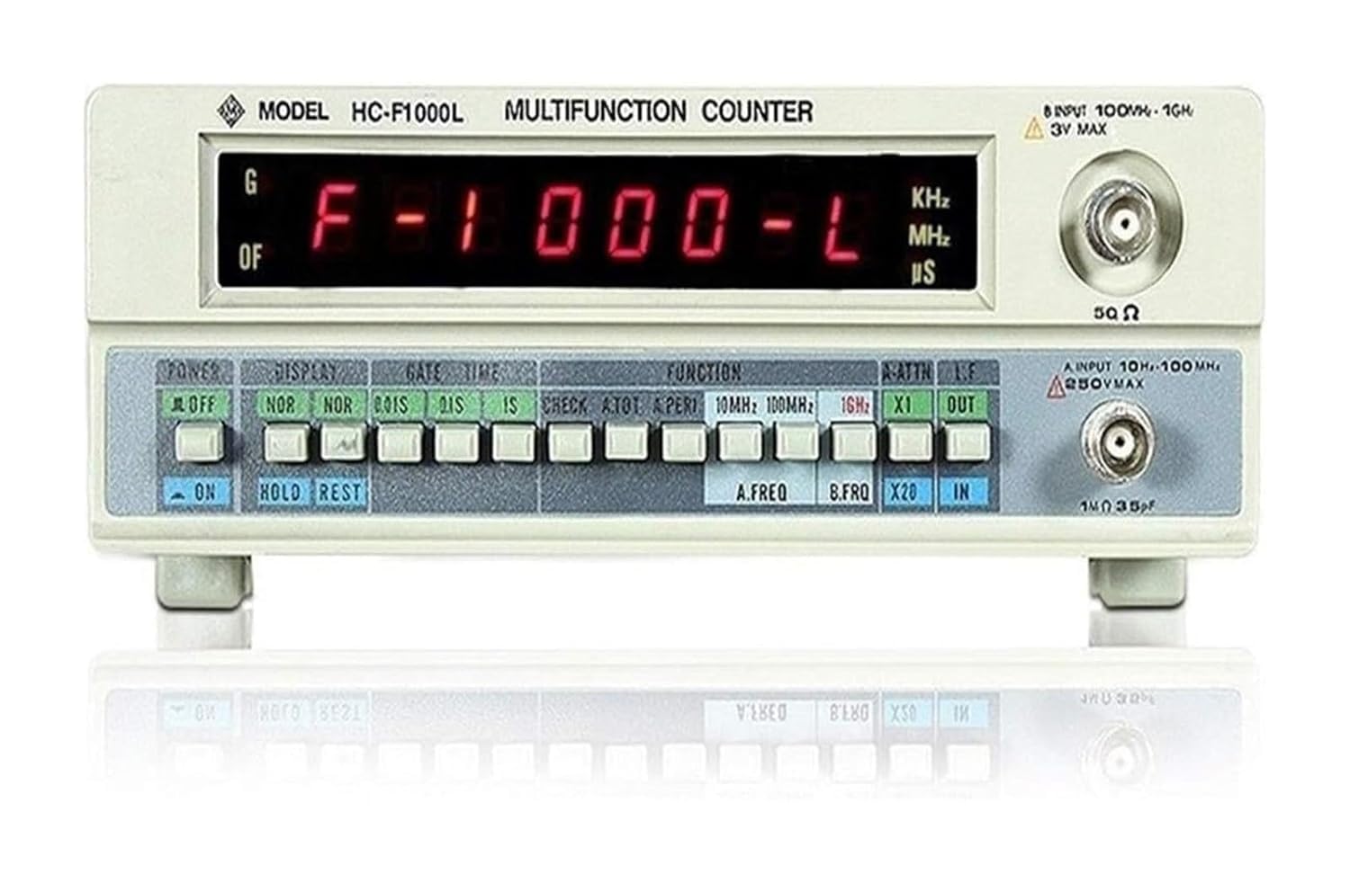 Testeur De Fréquence Numérique Hc-f1000l Wattmètre Numérique De Haute Précision 1hz-1ghz Compteur De Fréquence Numérique Industriel à 8 Chiffres Multifonction