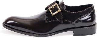Zapatos para hombre. Zapato de hebilla individual compuesto - Marrón, color Marrón, talla 42 2/3 EU