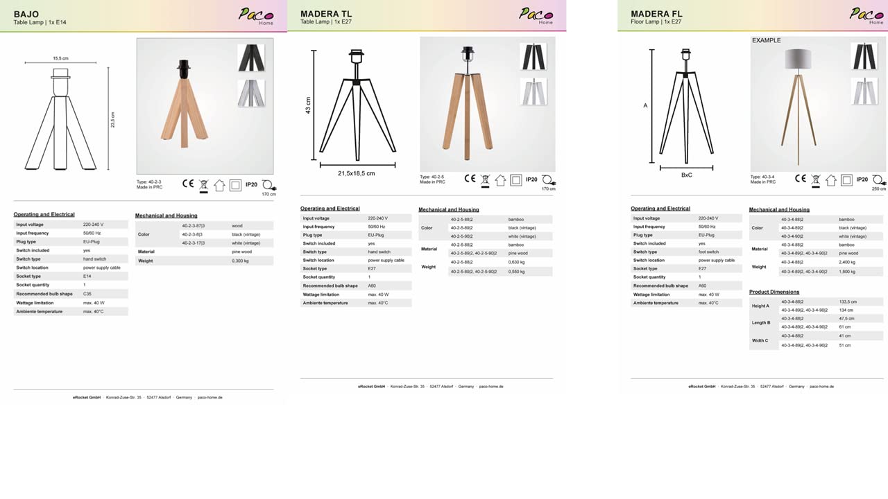 Paco Home Stehlampe Wohnzimmer Standlampe Wohnzimmerlampe E27 Fassung Leselampe Stoffschirm Lampe Schlafzimmer Stativ Stoff Lampenschirm Mit Schalter