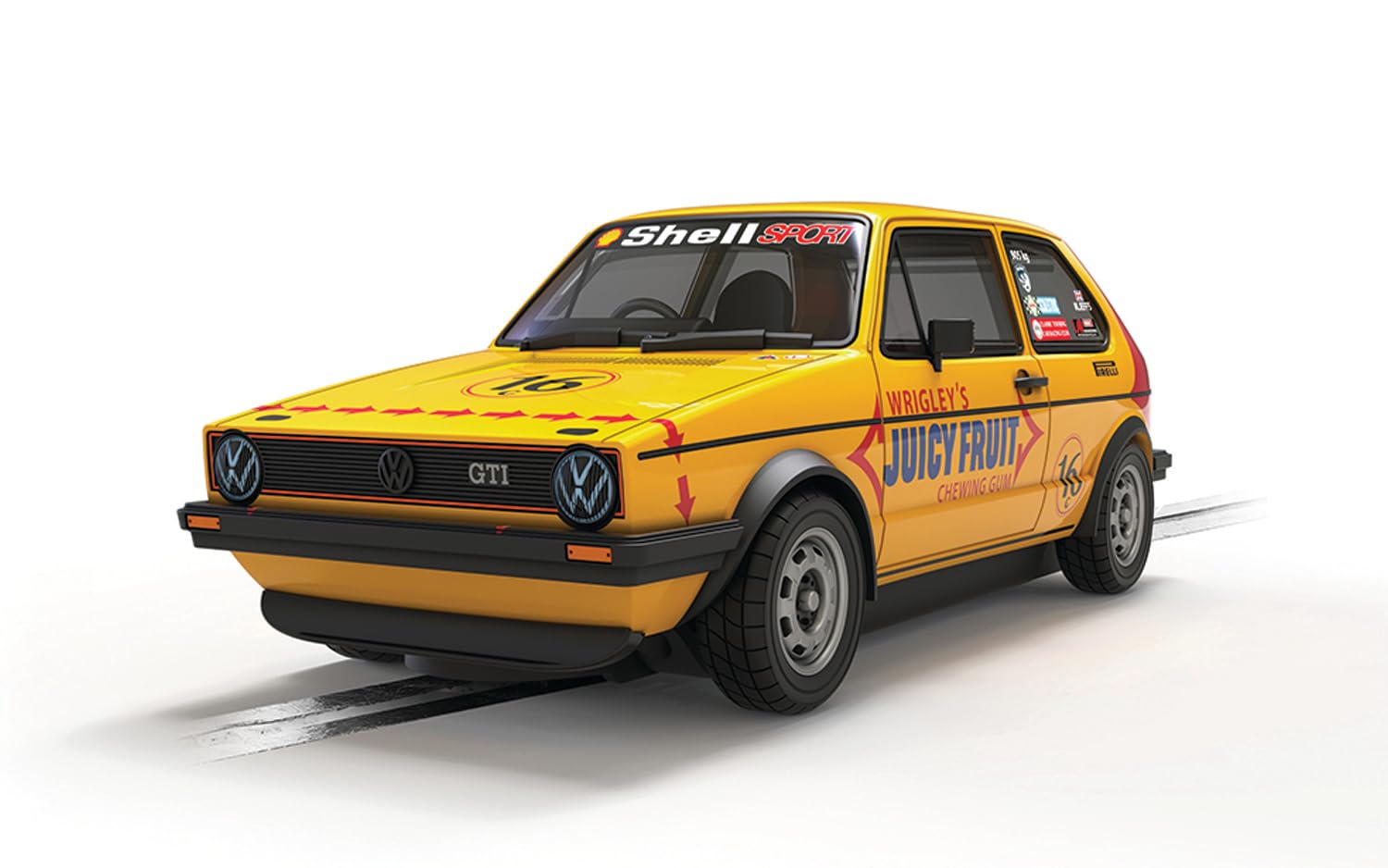 Scalextric C4625 Volkswagen Golf Mk1 - Malcolm Jeffs Racing 1:32 Slot Car
