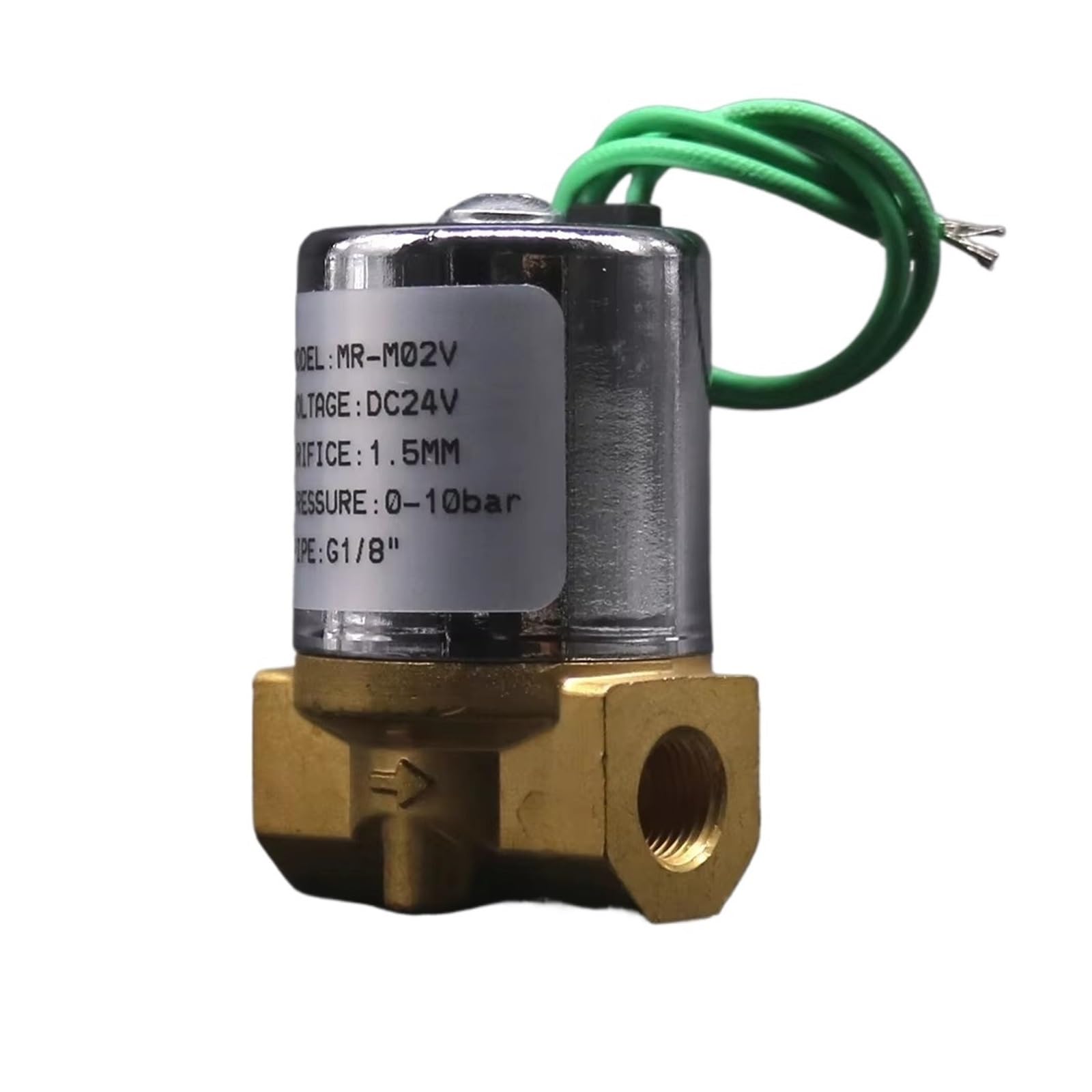 Électrovanne 24V CC action directe en laiton pour régulation fluide de moteur diesel 1/8