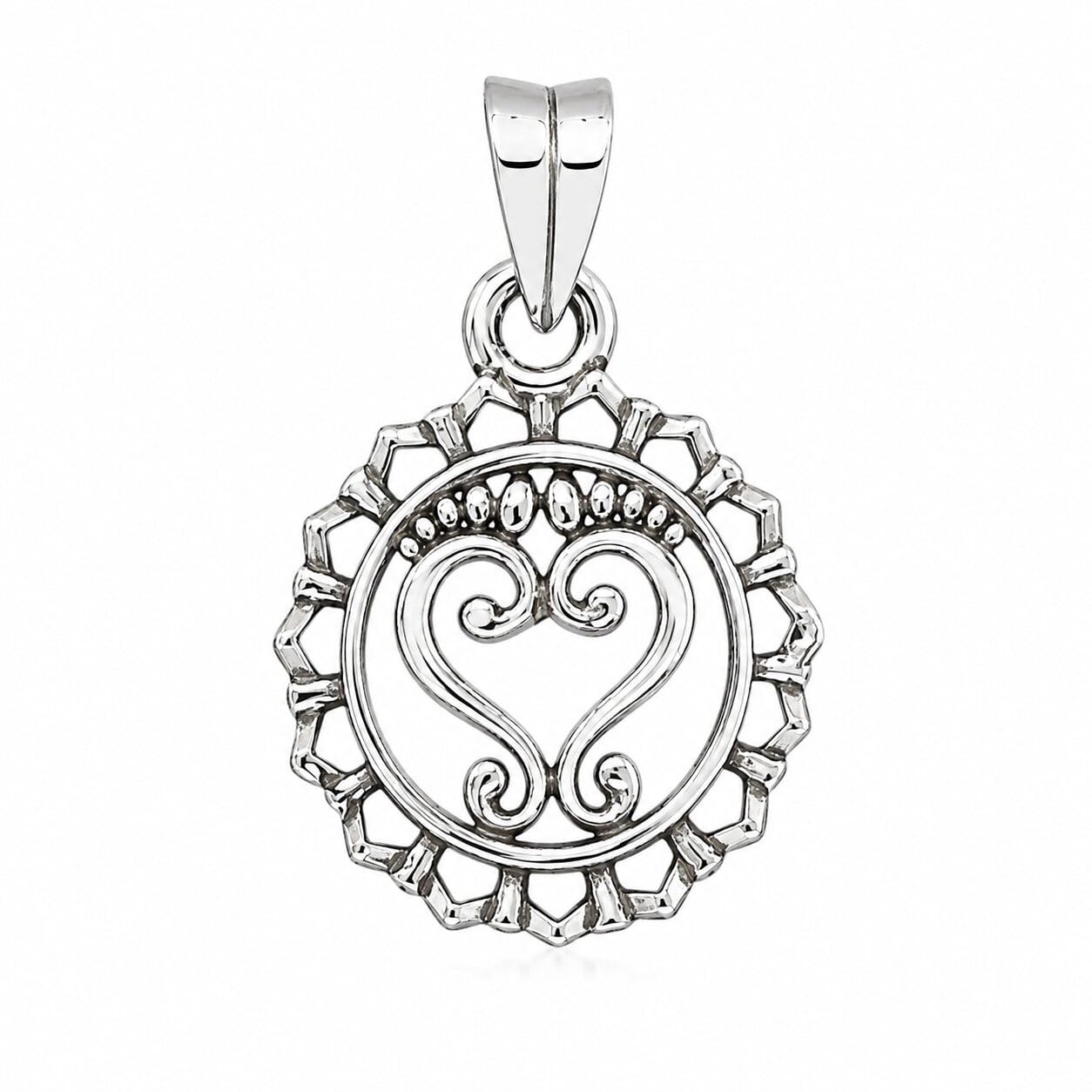 sahiba gems 925 Silver/Pure Chandi God Charan Lokcet Pendant For Unisex I With Black Cotton Thread ~ 2.450 Grams-picture-28