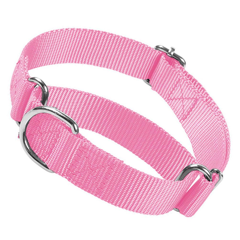 Martingale Collar For Dogs, No Pull Choke Collar For Dogs Heavy Duty No Slip Training Dog Choker Collar For For Small Medium Large Dogs (Pink, S)