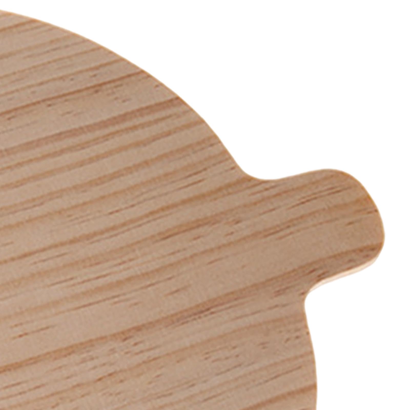 jojomis 2 Pieces Solid Wood Pizza Peel Half Round Baking Tool Pizza Board for Oven Cheese Serving 11.02x6.69x0.16 Inch