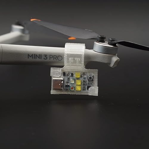 Miniatura 9 de VIFLY Luz estroboscópica de drones luz anticolisión para vuelo nocturno de drones FAA se adapta a DJI Mini 3 ProMini 2Mini SEAir 2SMavic Air 2Mavic