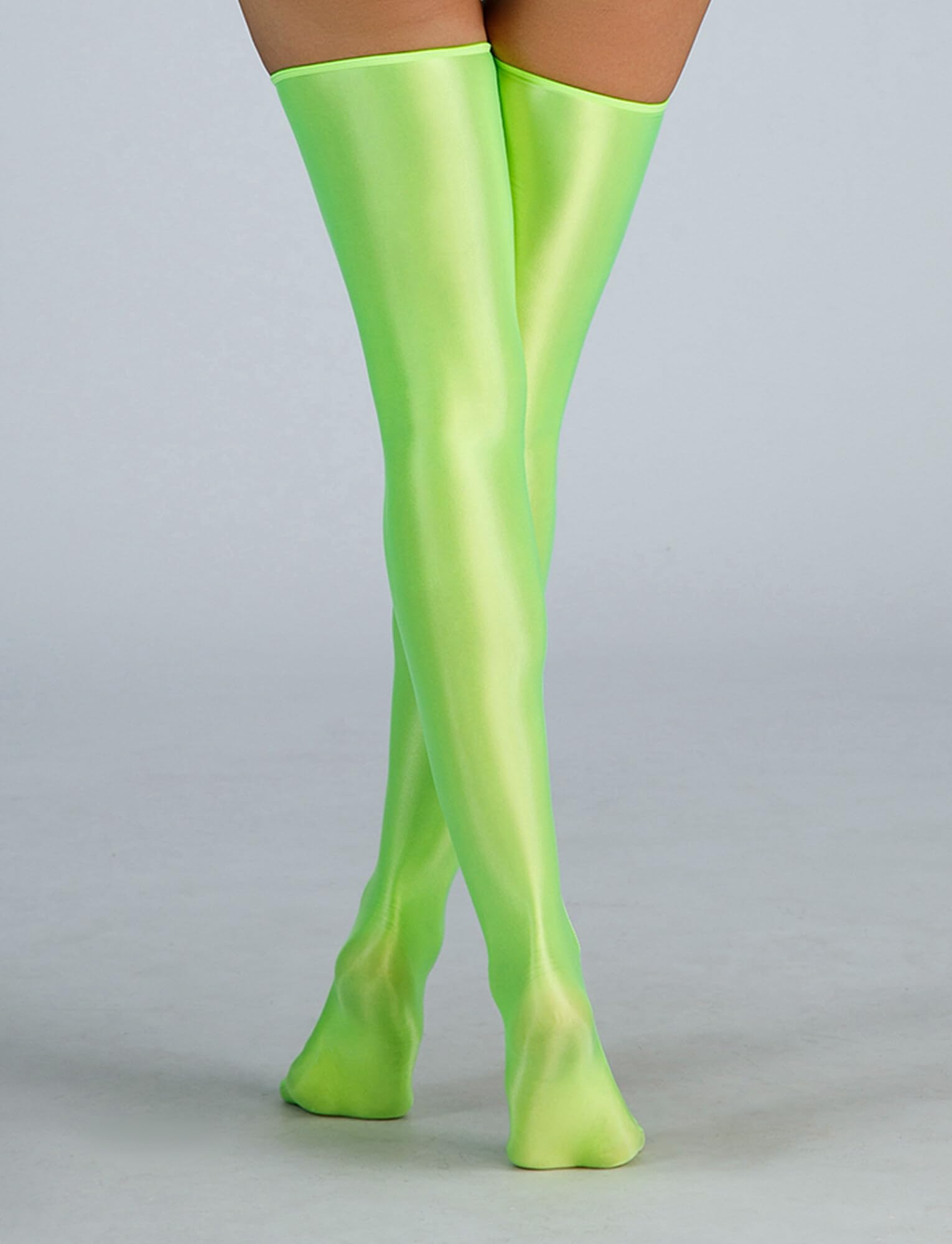 SEAUR Glänzende, ölige, glänzende, blickdichte Oberschenkelstrümpfe für Damen, leuchtend sexy Strumpfhose, nahtlos, glatte Strumpfhosen