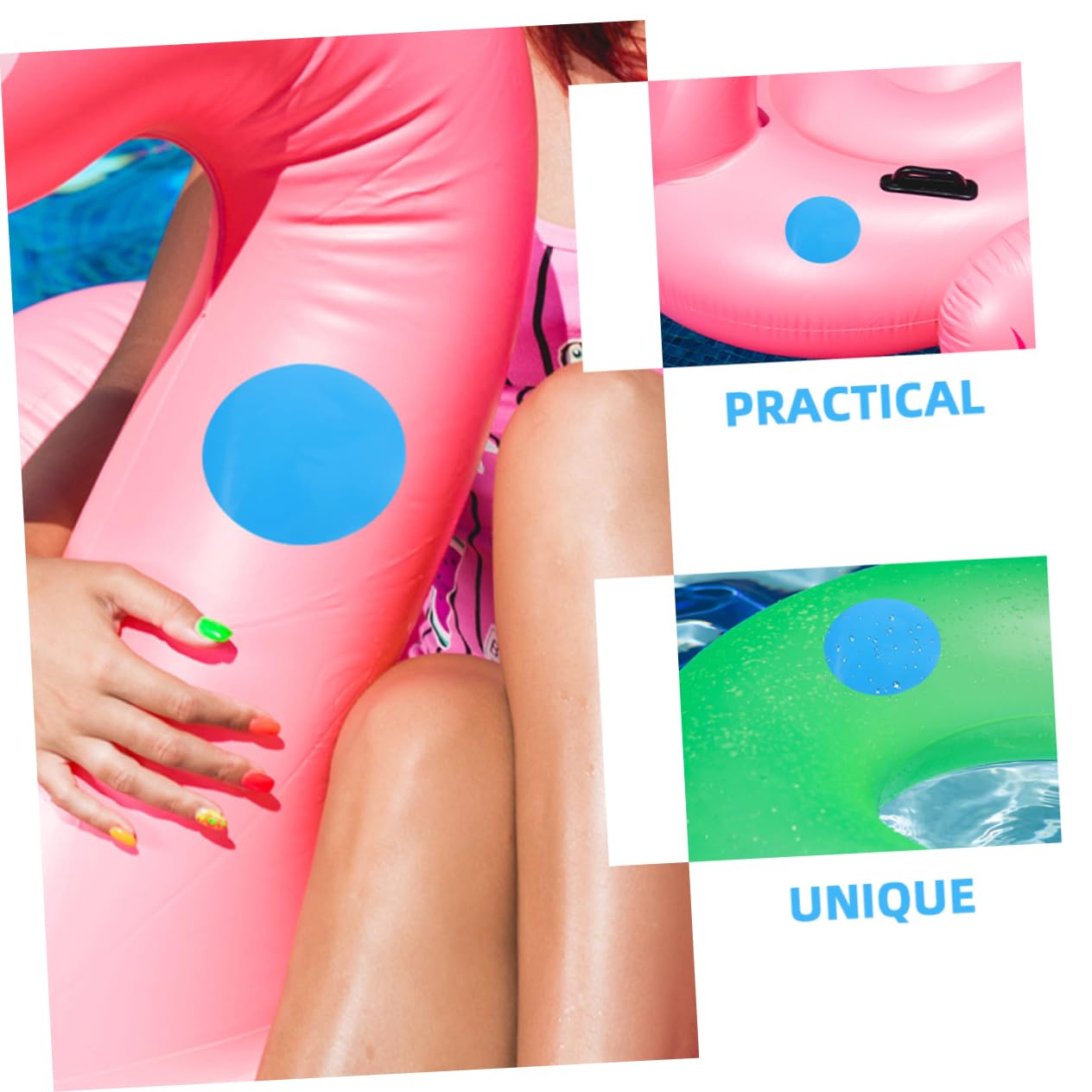 BESPORTBLE Schwimmbad Re Flicken Für Kajak Rundboote Re Patches Für Schlauchboote Aufblasbare Rettungsring Patches Praktische Reing Patches Für Gummiboote PVC
