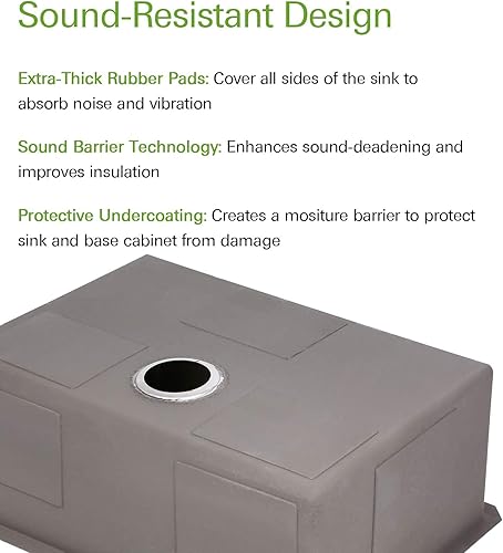 Miniatura 5 de fregadero inoxidable de cocina para instalación bajo encimera