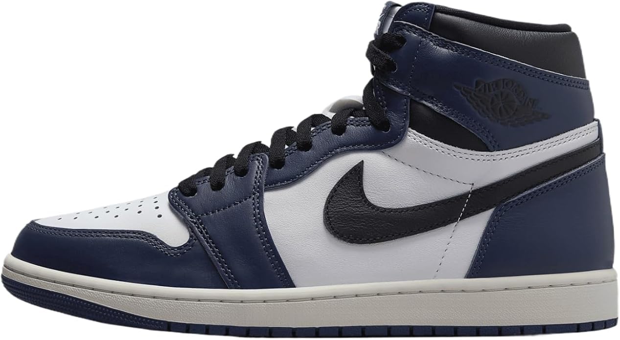 Air Jordan Mens Air Jordan 1 Retro High Og Men's Shoes Sneaker 38.5 EU Midnight Navy/White/Sail/Black