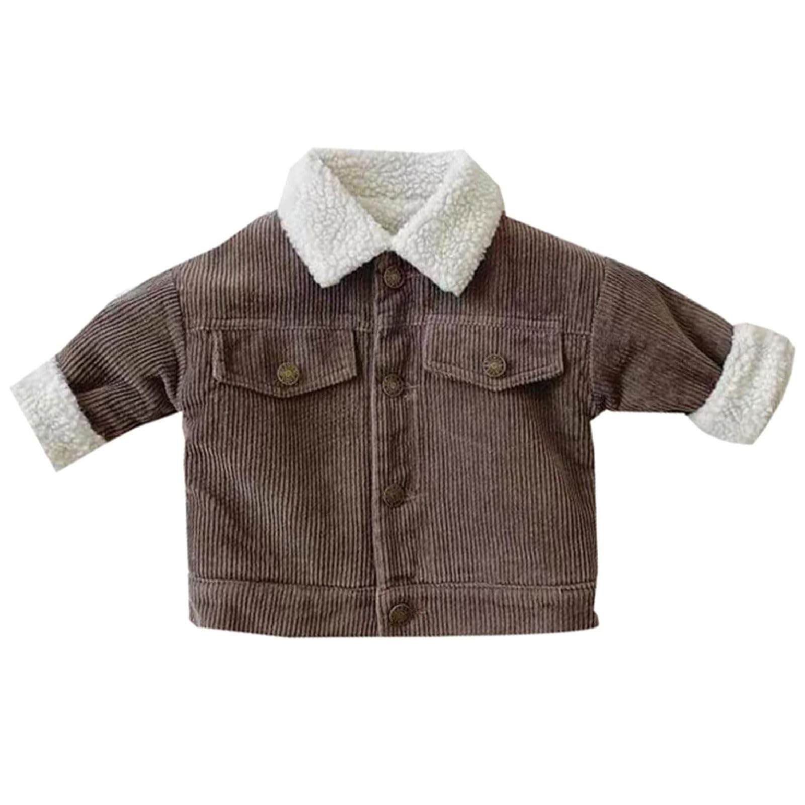 ASSICON Cappotto Invernale per Bambino Abbigliamento per Neonato Neonata Piumino Foderato in Pile Cappotto per Giacca Autunno Inverno Cappotto per Ragazza Manica Lunga Capispalla Caldo Spesso