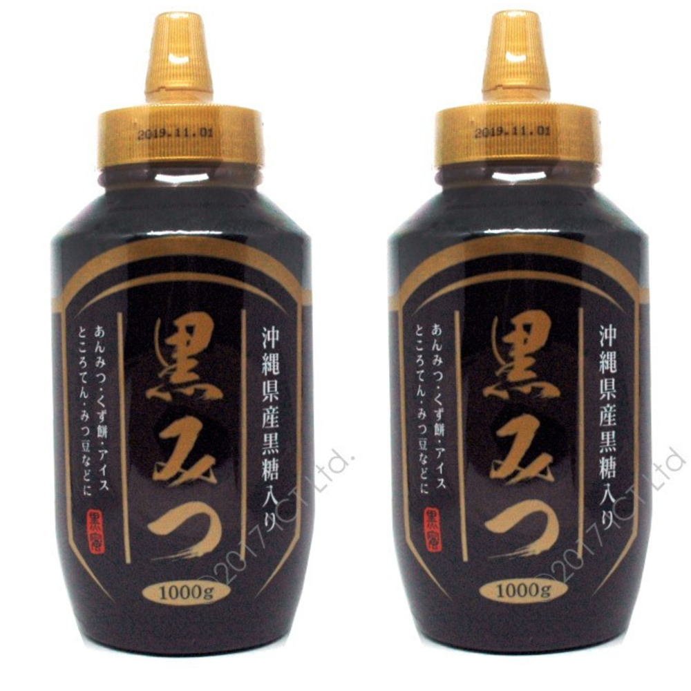 Amazon | 黒蜜 1000g 黒みつ 沖縄県産黒糖入り (大容量1kg×2個