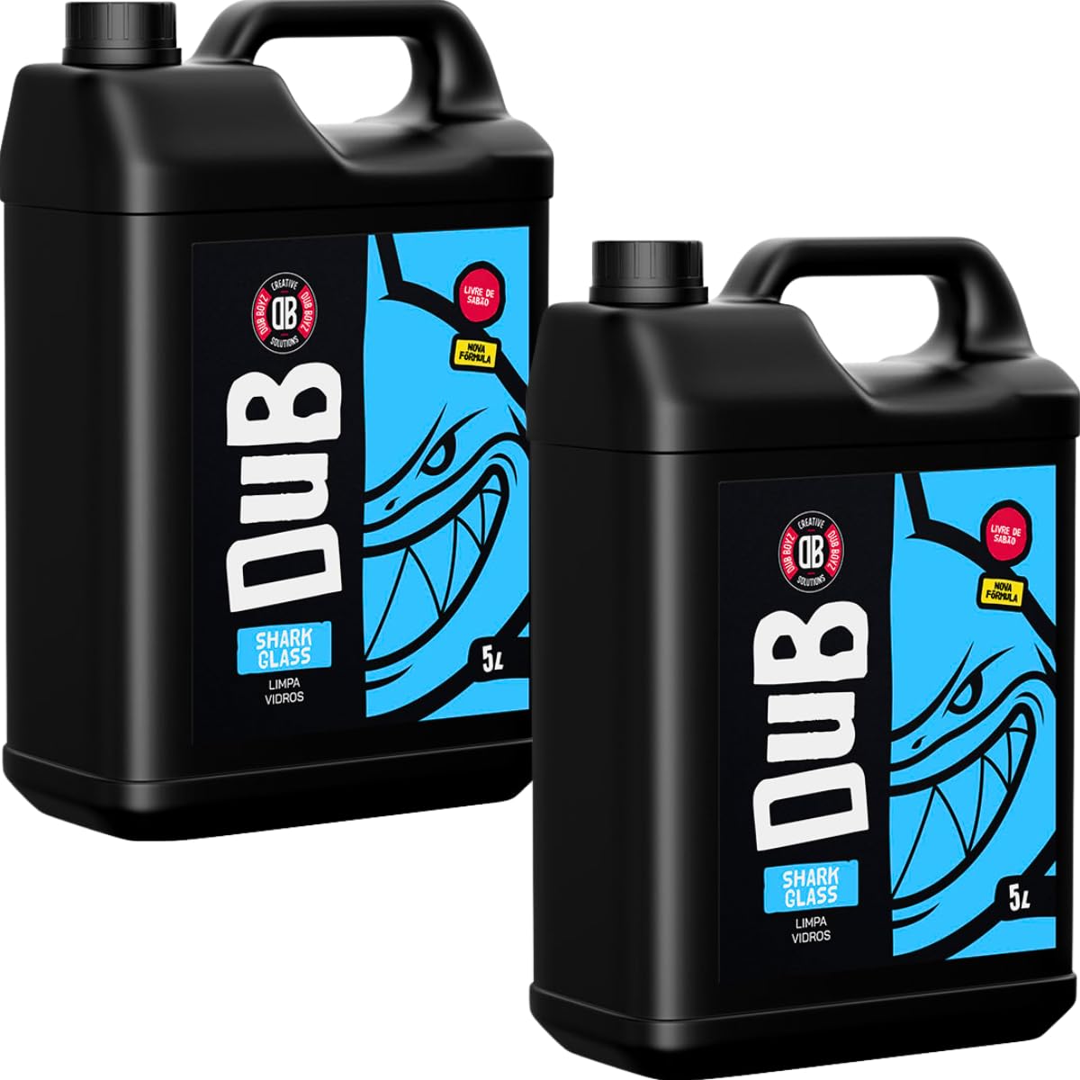 2- Shark Glass 5l Limpa Vidros Pronto Uso Limpeza Automotiva