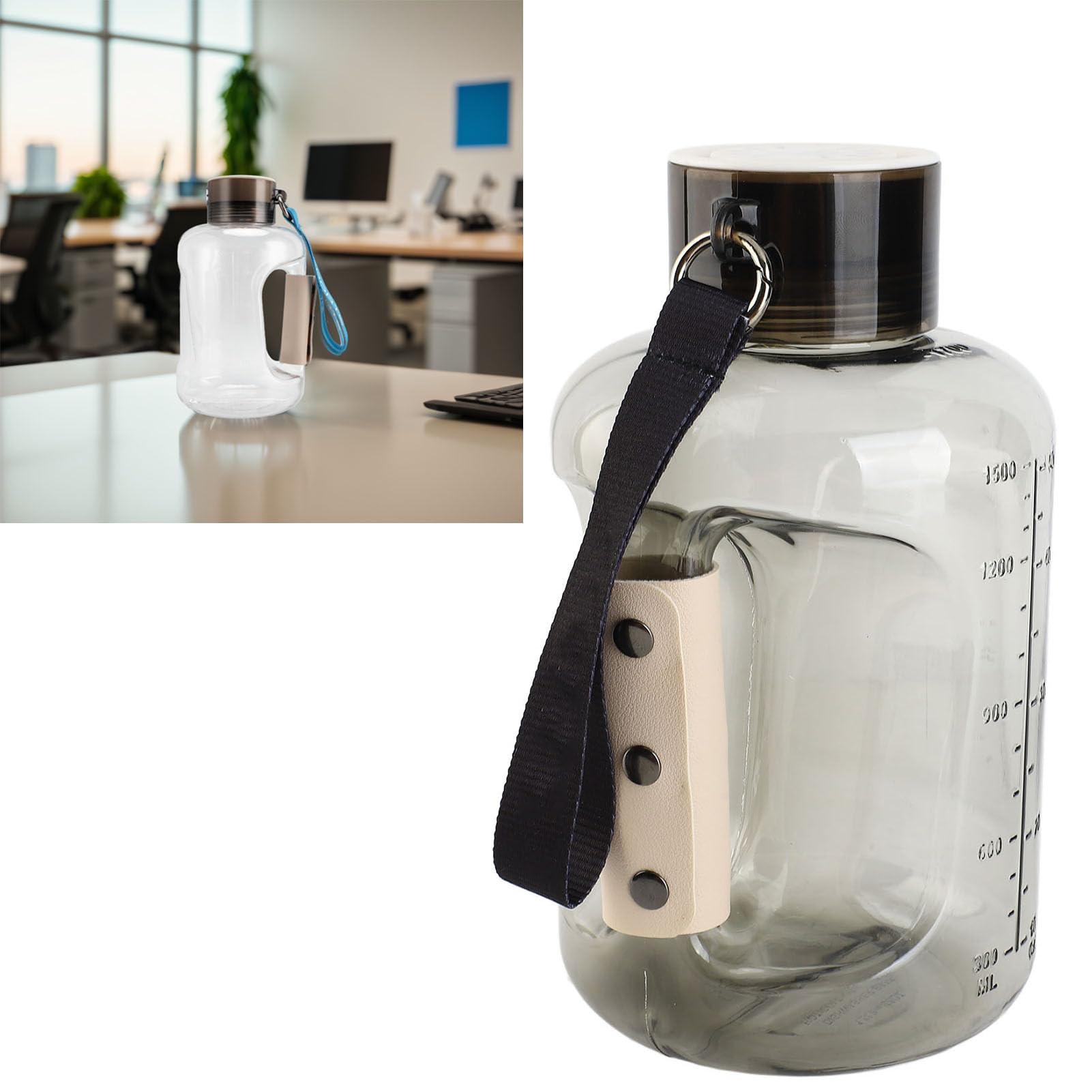 Generic Generador de Agua de Hidrógeno Portátil con Tecnología SPE Avanzada de 1,5 L para Ejercicio de Trabajo de Hidratación Diaria