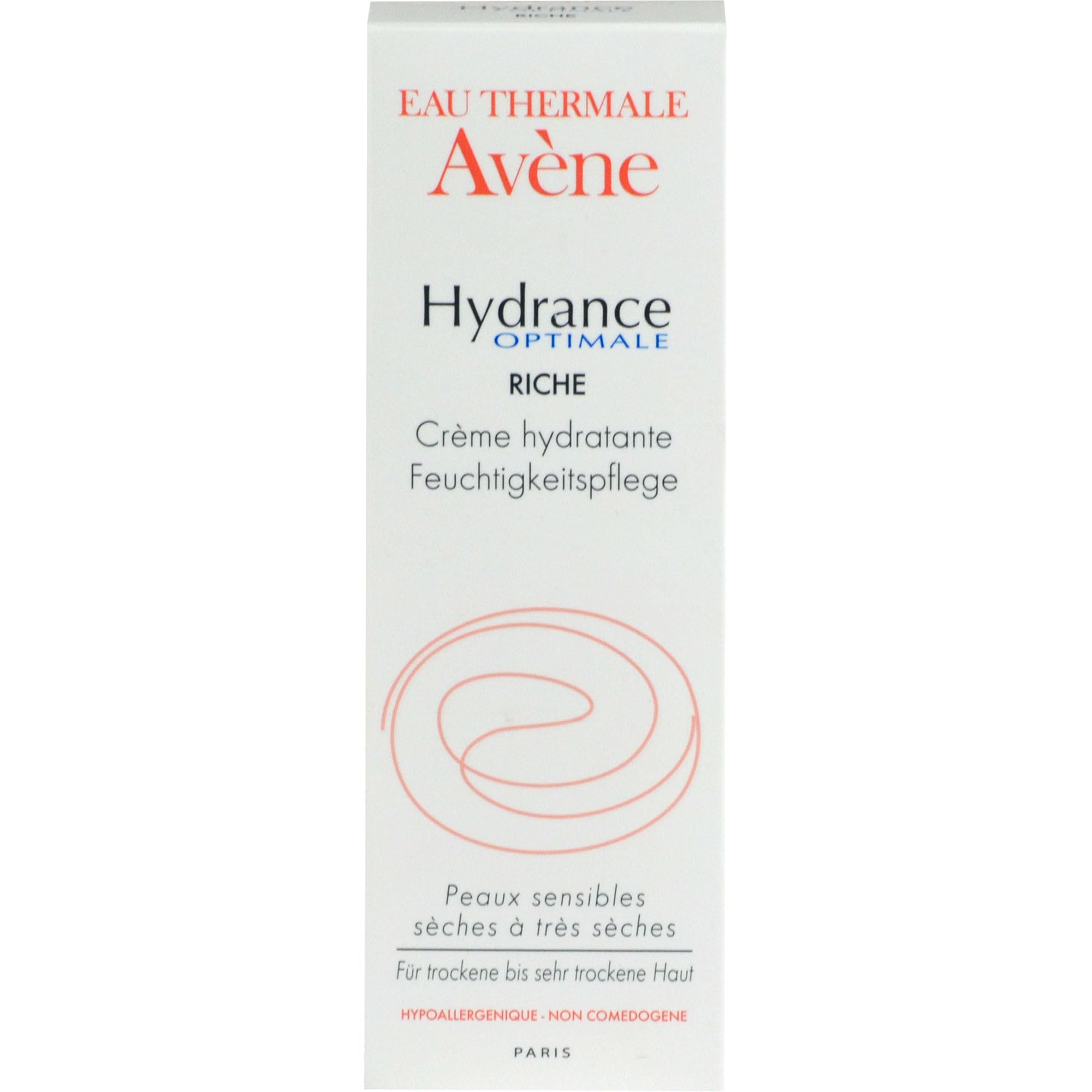 Avène Hydrance RICH Hydrating Cream, Daily Face Moisturizer, Soothes feelings of skin tightness & discomfort associated with dryness, Dry skin moisturizer, Non-Comedogenic, 1.3 Oz